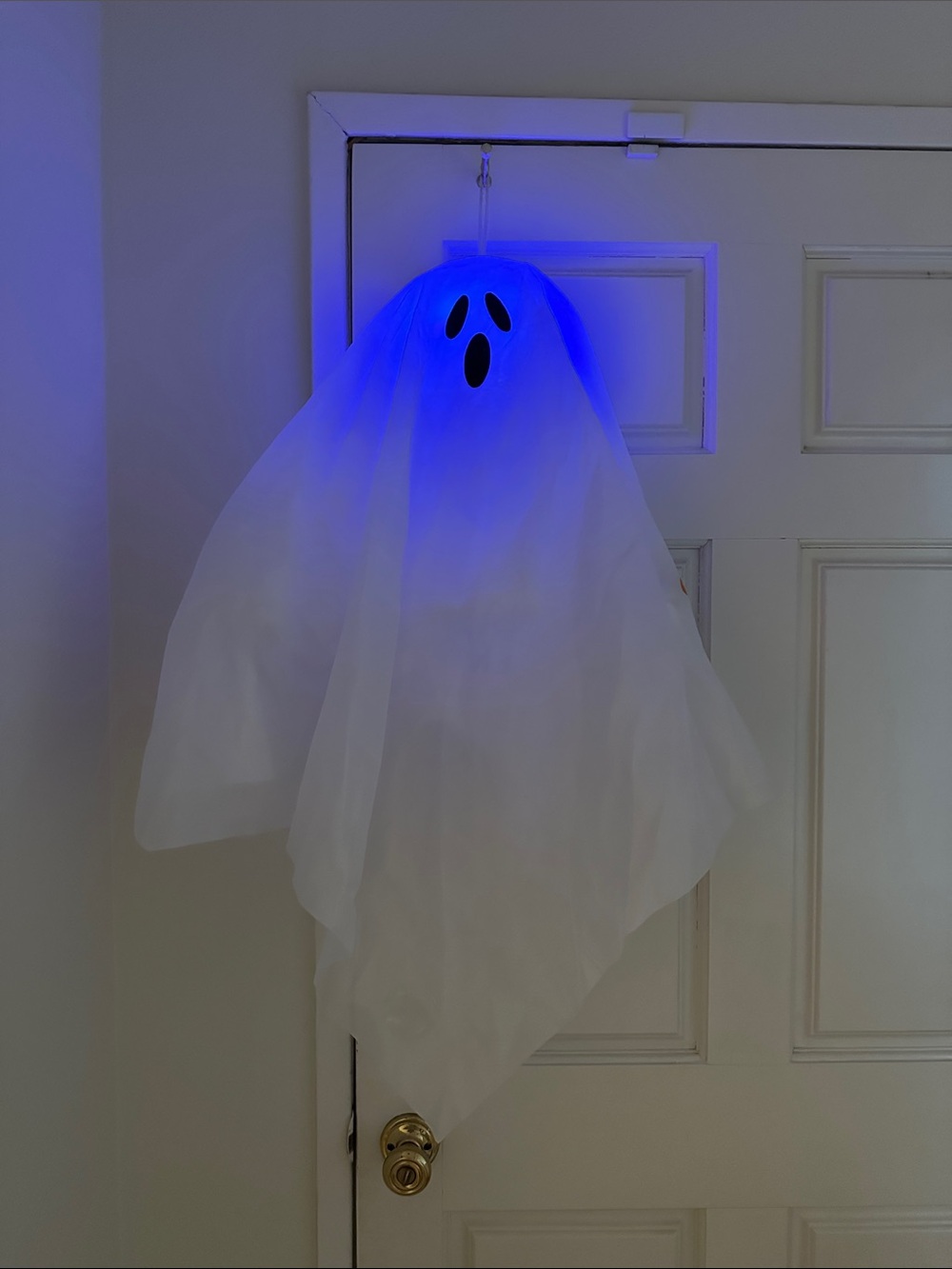 Kids White Ghost Costume with Blue LED Glow